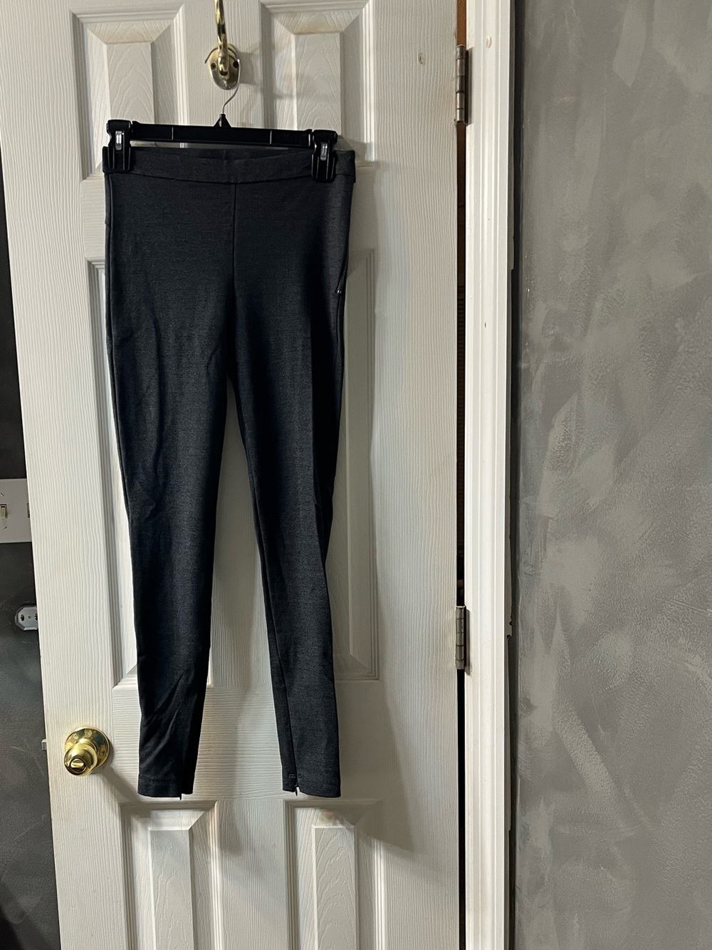 Seduction Women's Charcoal Ponte Leggings Stretch Small